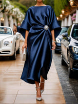 Vera™ - Shimmer Satin Long Dress