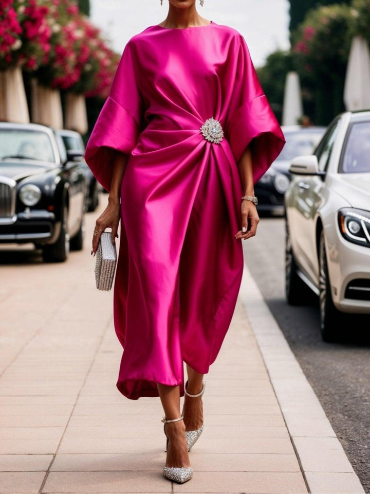 Vera - Shimmer Satin Long Dress