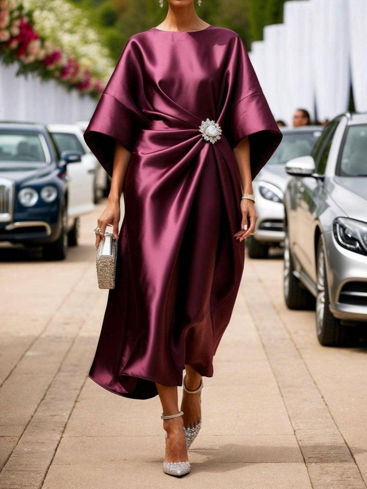 Vera - Shimmer Satin Long Dress