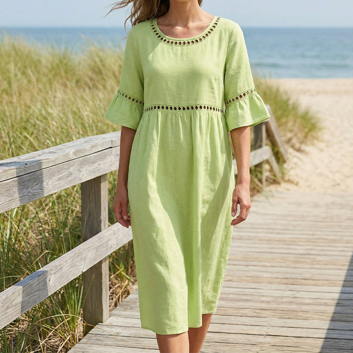 Amara™ - Elegant Belly-Hiding Midi Dress