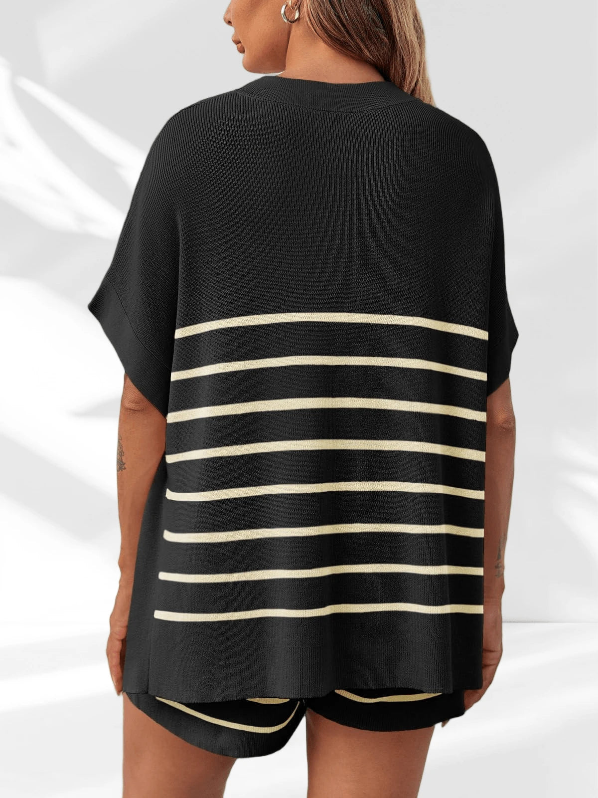 Women's Striped Two Piece Set