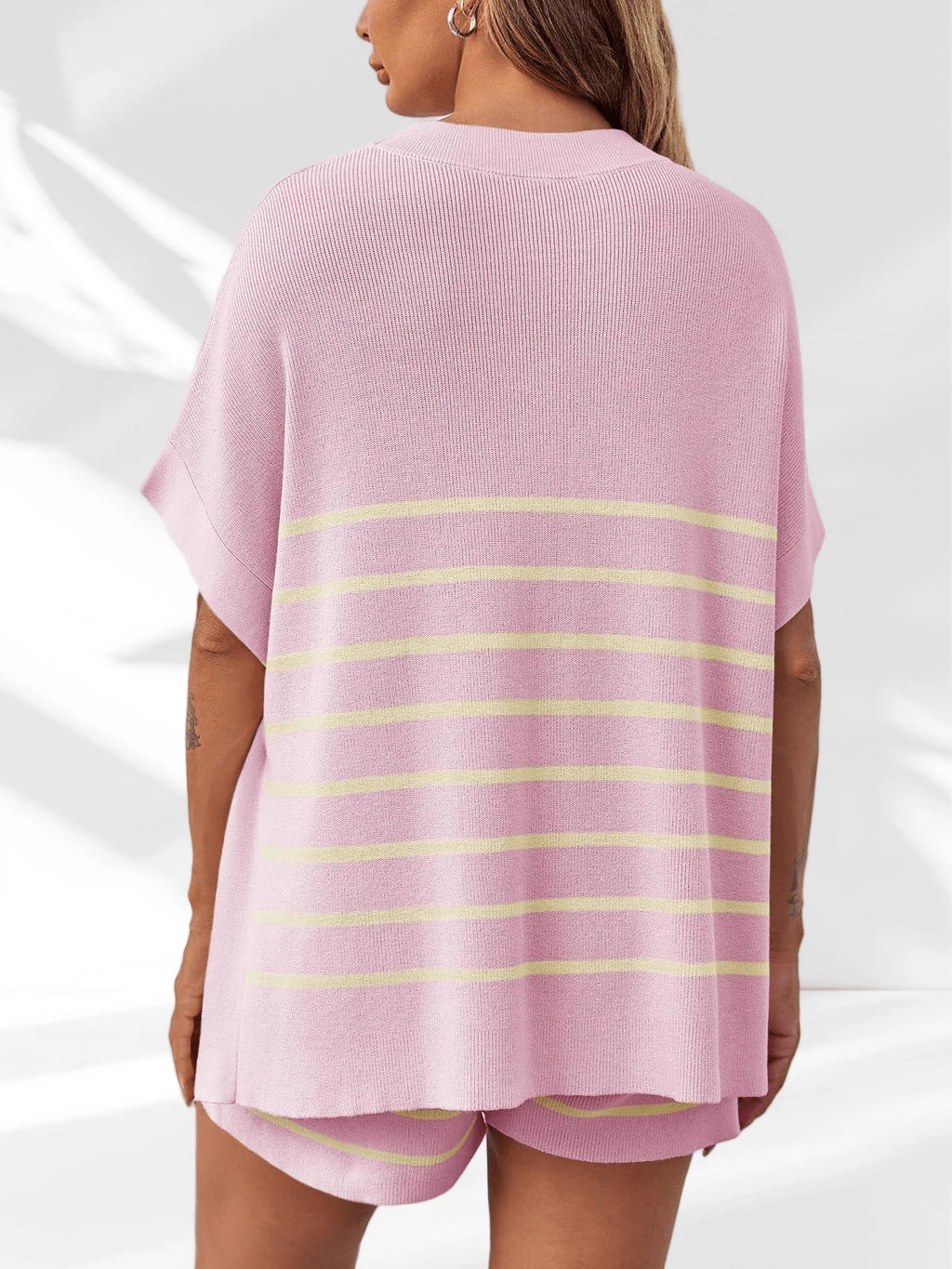 Women's Striped Two Piece Set