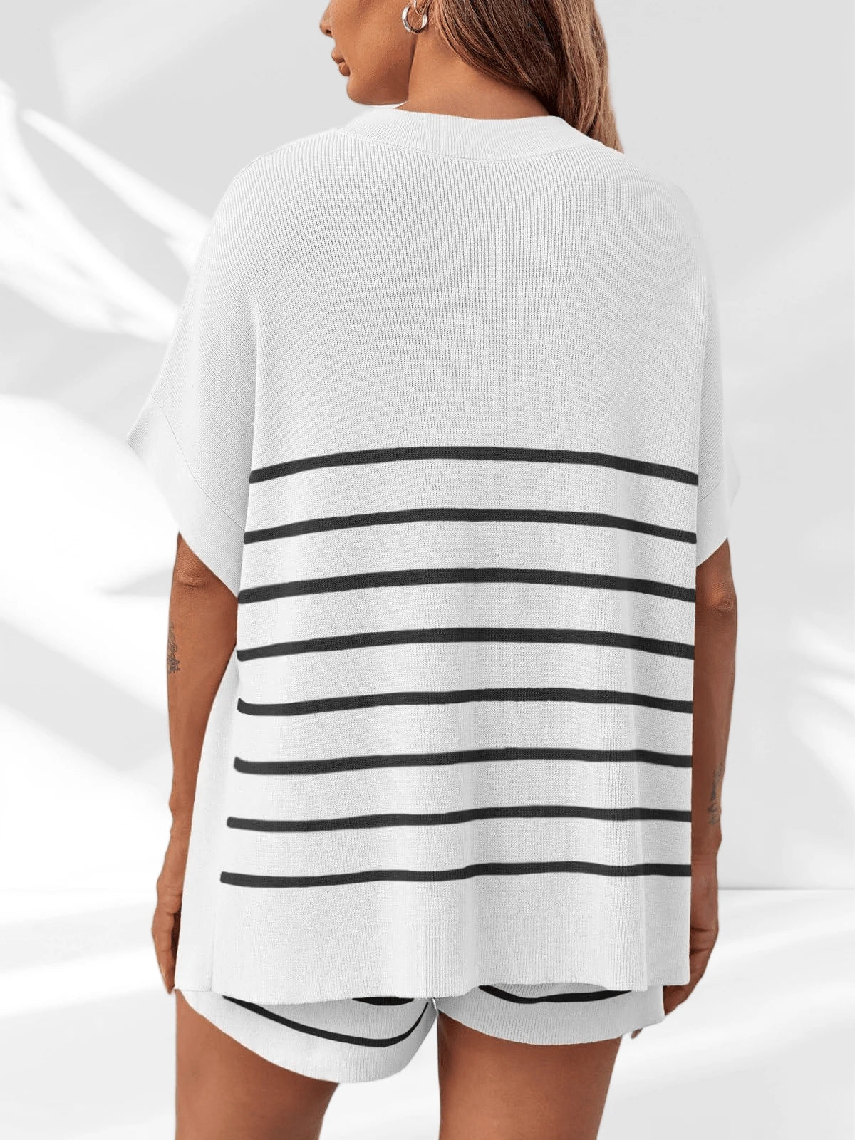 Women's Striped Two Piece Set