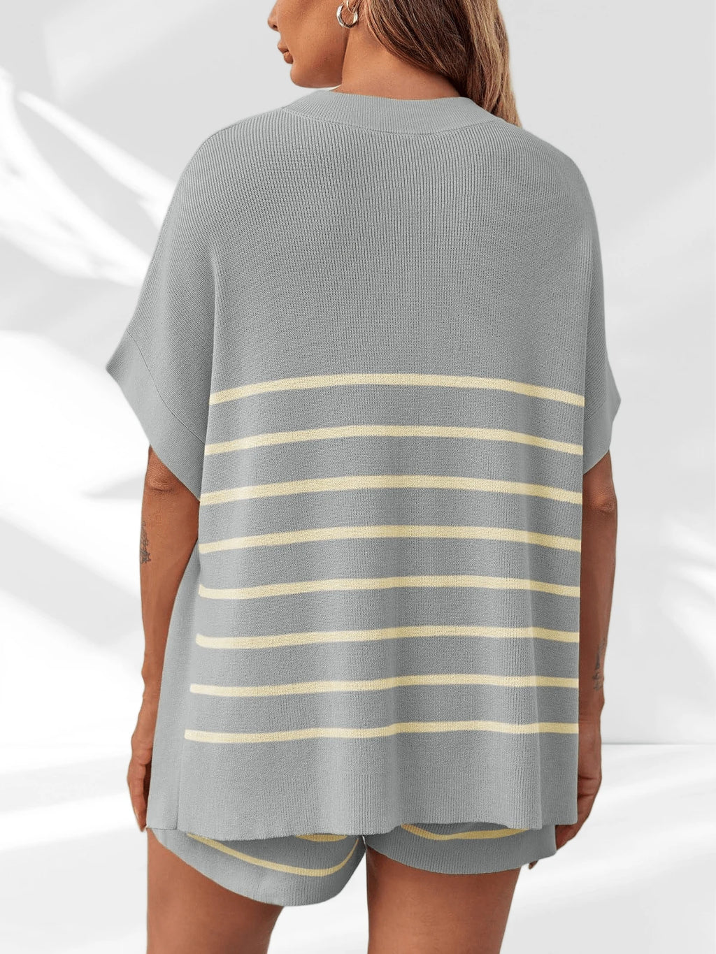 Women's Striped Two Piece Set