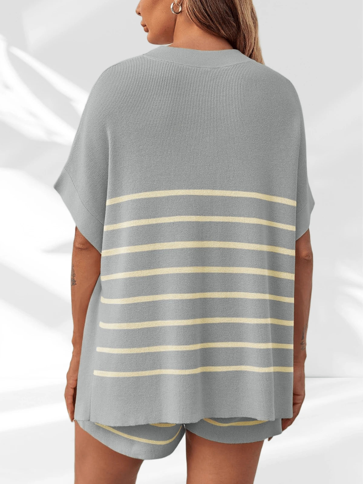 Women's Striped Two Piece Set