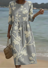 Casual Women's Floral Print Dress