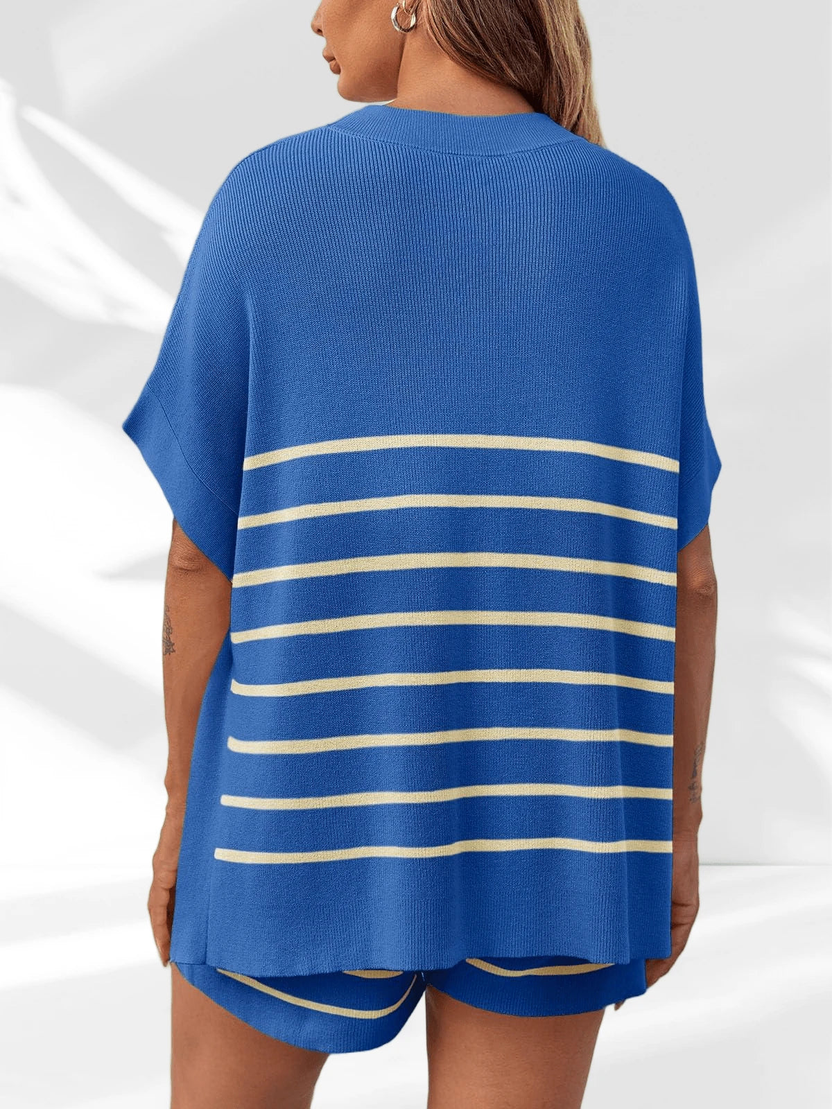 Women's Striped Two Piece Set