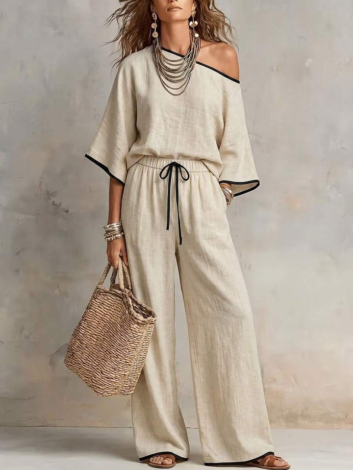 Naya - Elegant Woven Two-Piece Set