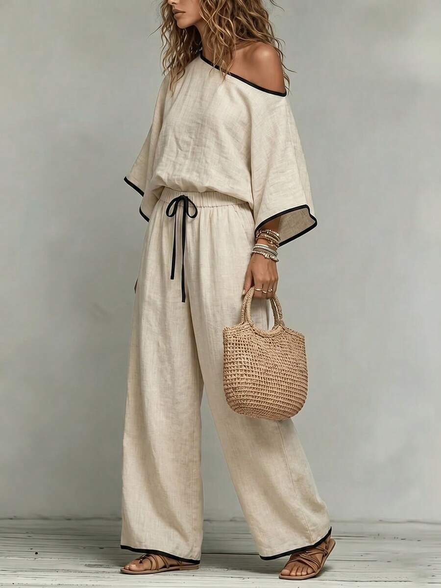 Naya - Elegant Woven Two-Piece Set