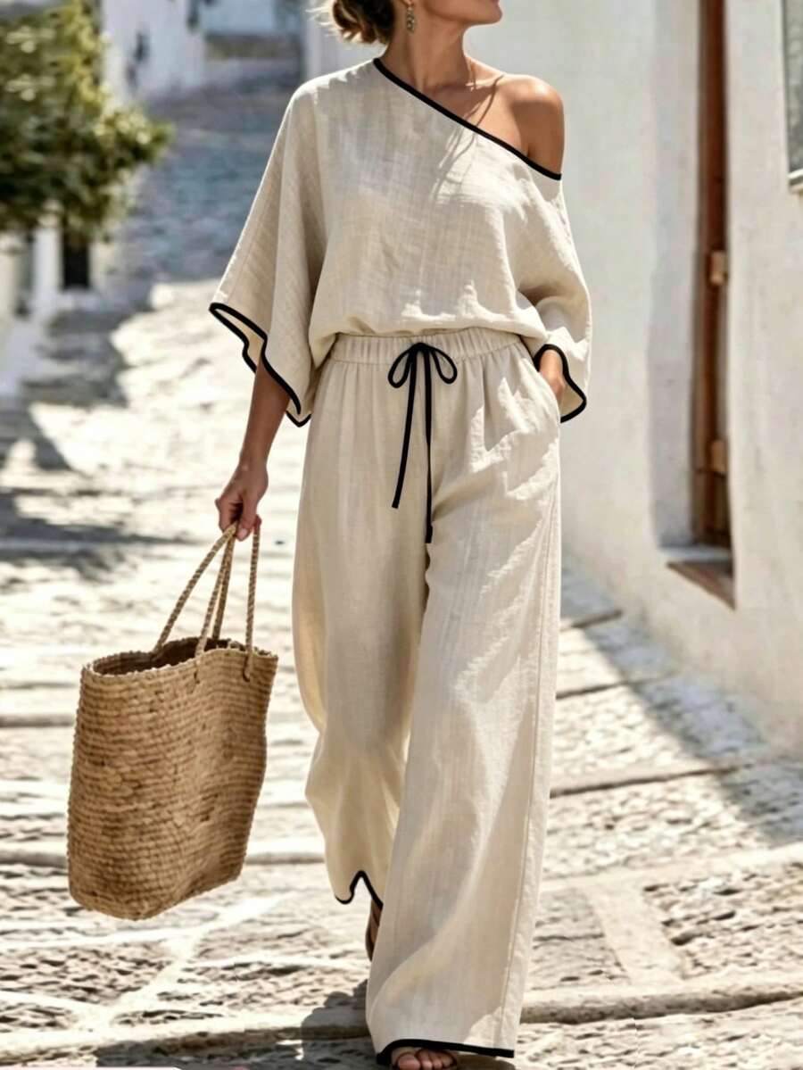 Naya - Elegant Woven Two-Piece Set