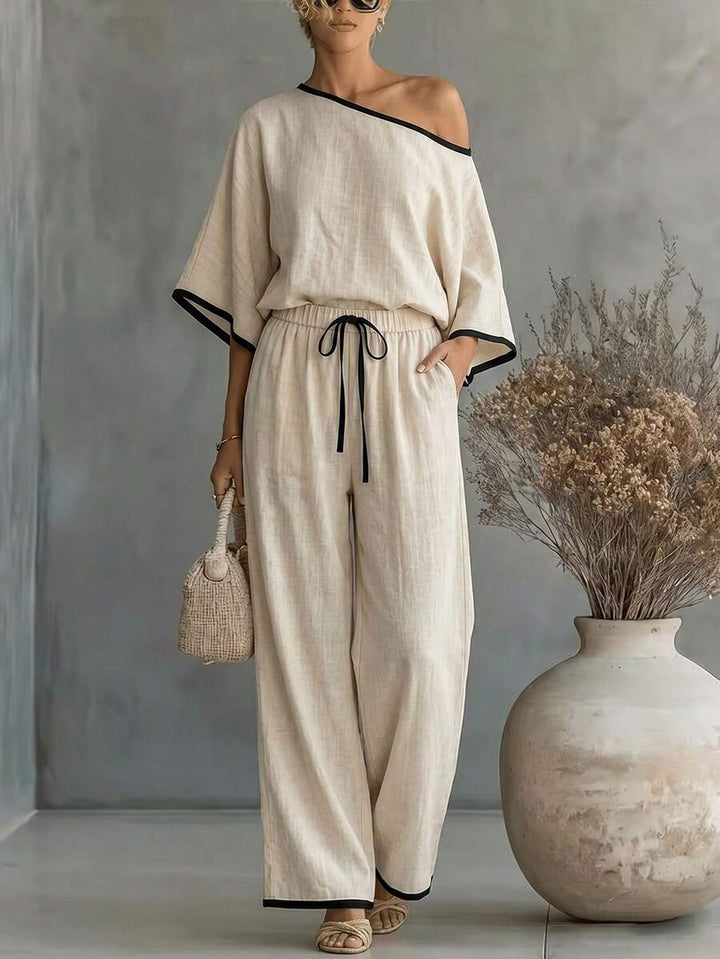 Naya - Elegant Woven Two-Piece Set