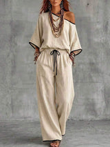 Naya - Elegant Woven Two-Piece Set