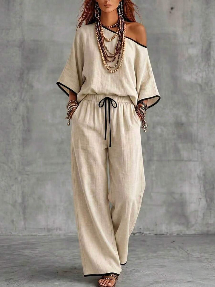 Naya - Elegant Woven Two-Piece Set