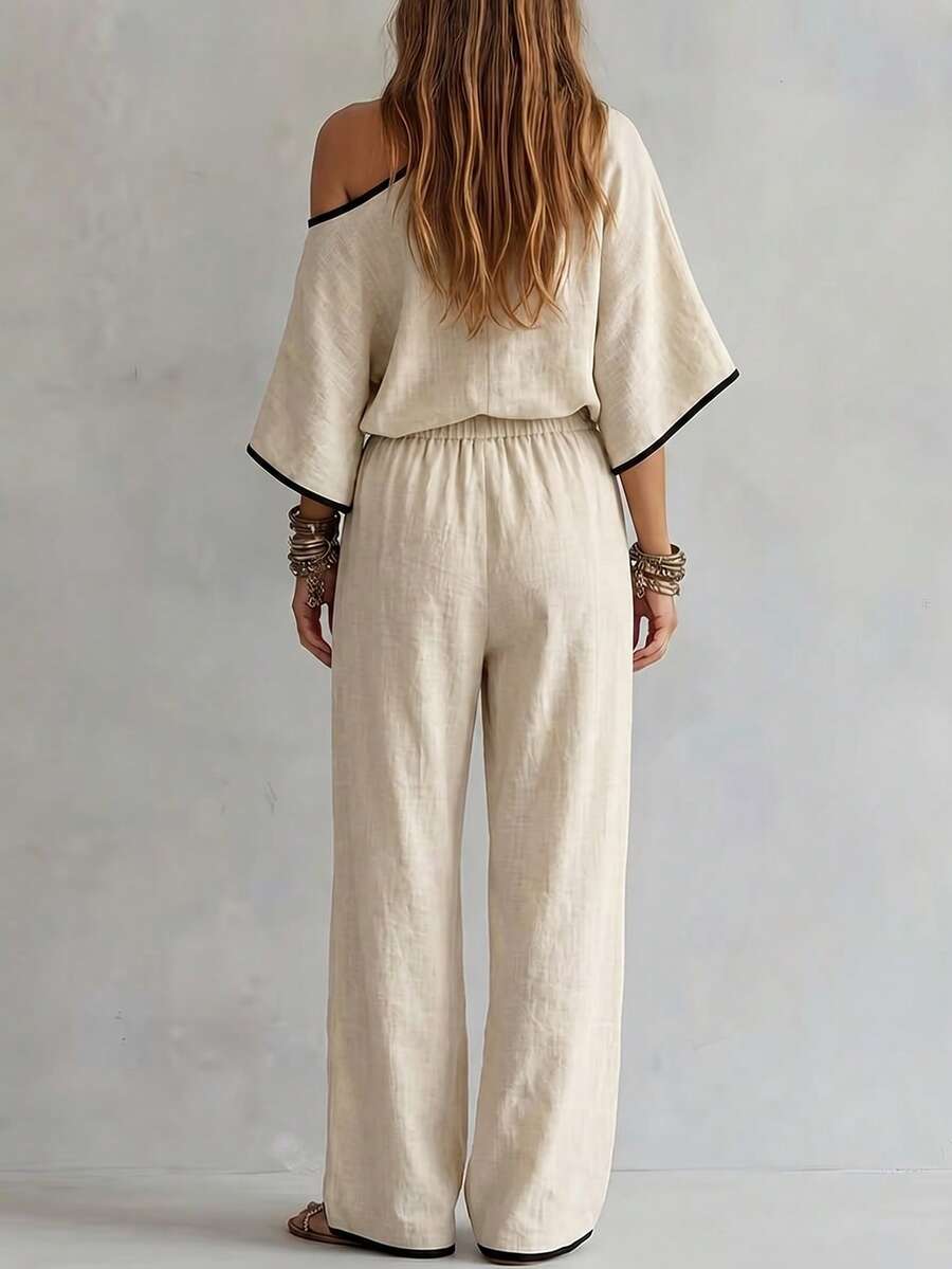 Naya - Elegant Woven Two-Piece Set