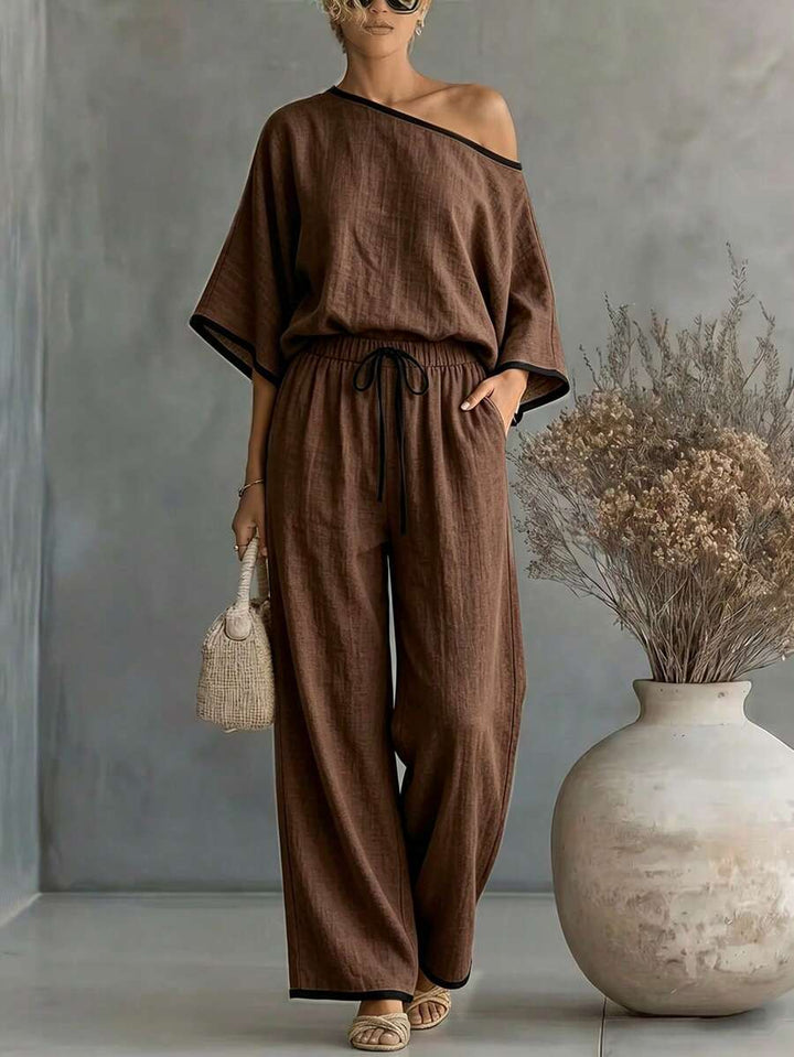 Naya - Elegant Woven Two-Piece Set