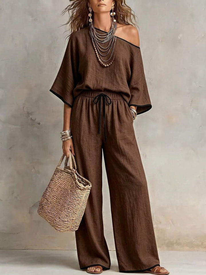 Naya - Elegant Woven Two-Piece Set