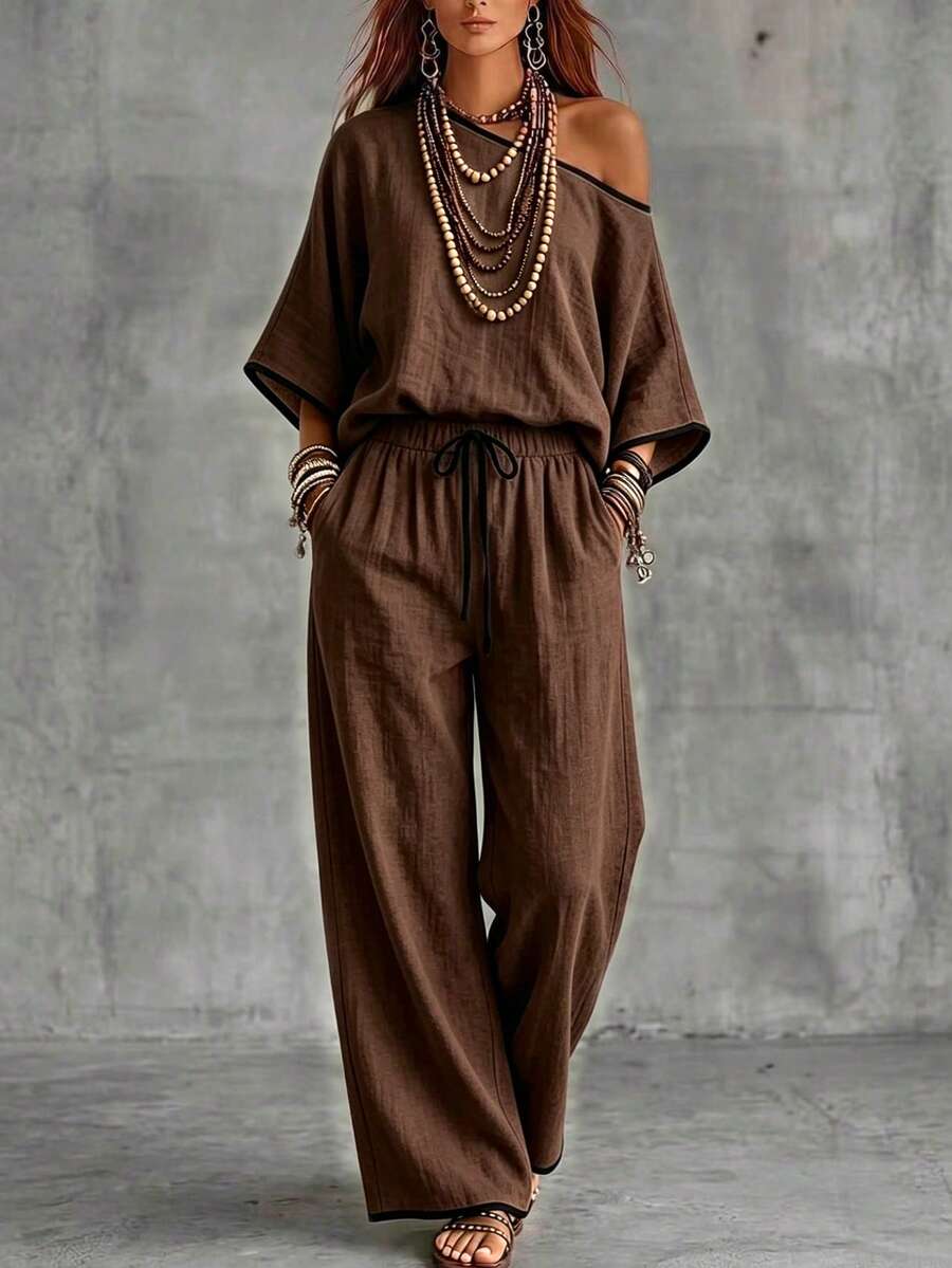 Naya - Elegant Woven Two-Piece Set
