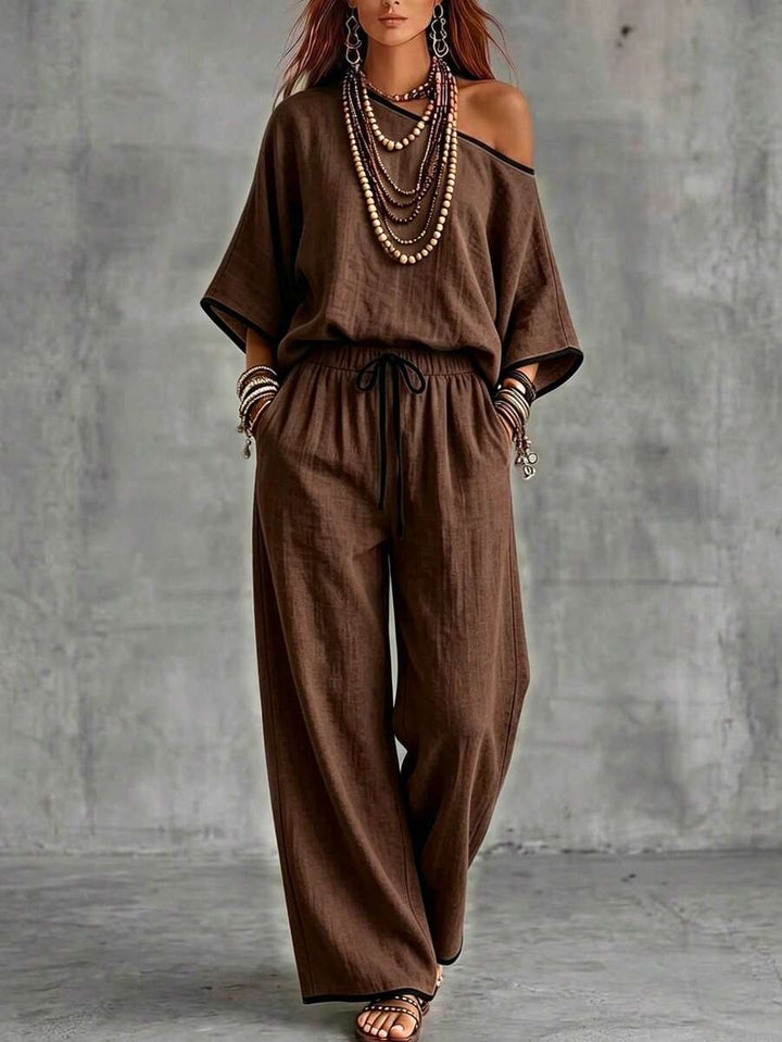 Naya - Elegant Woven Two-Piece Set