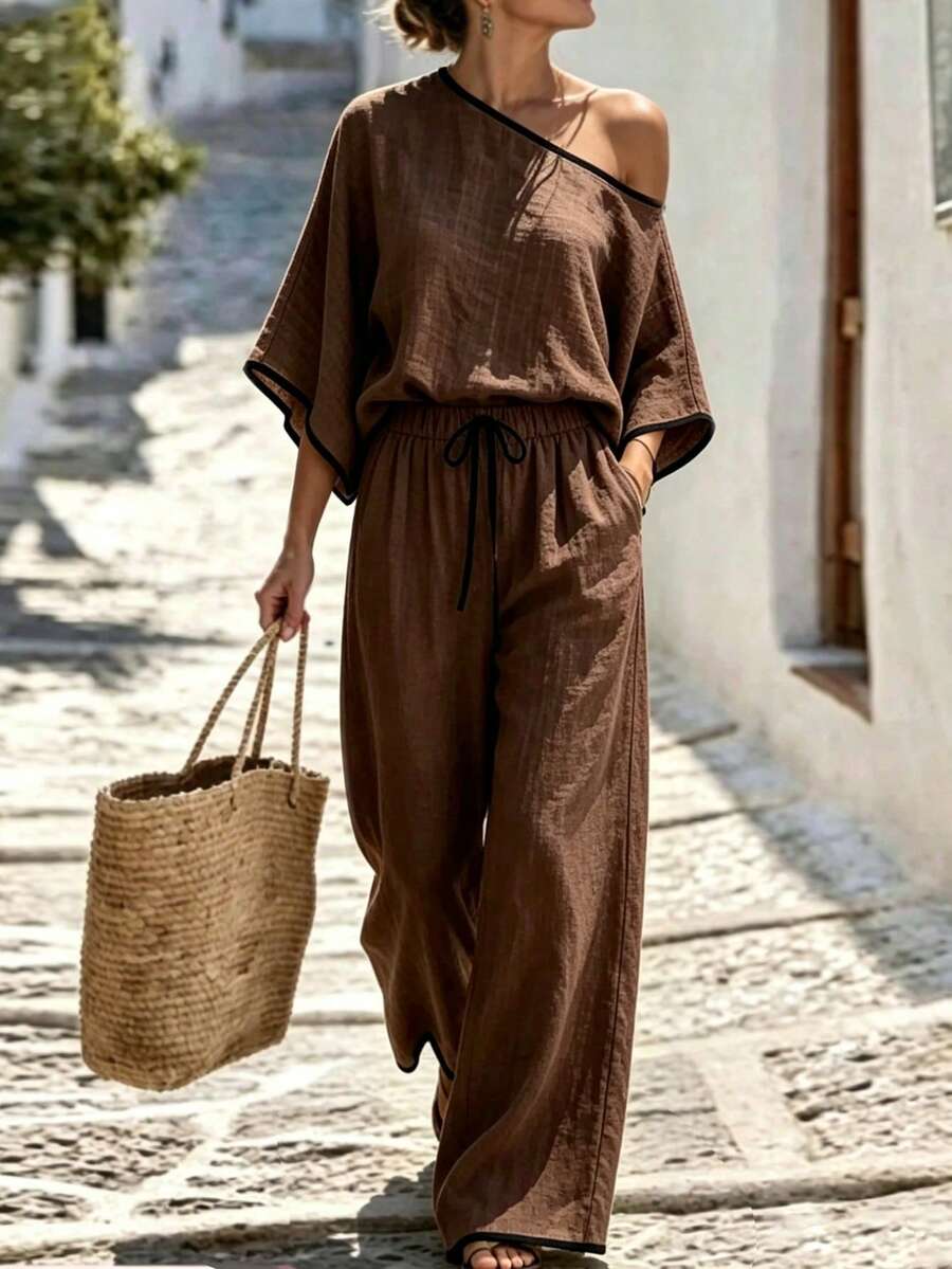 Naya - Elegant Woven Two-Piece Set