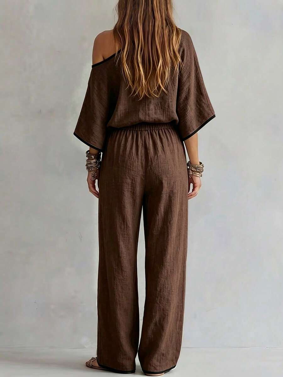 Naya - Elegant Woven Two-Piece Set