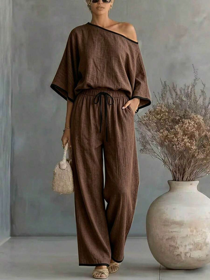 Naya - Elegant Woven Two-Piece Set