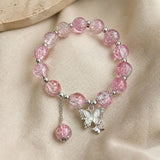 Charming Bead Butterfly Bracelet