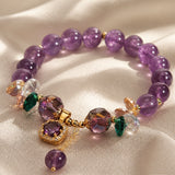 Vintage Amethyst Bead Bracelet