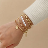 Gold Pearl Bracelet Pack