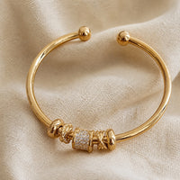 Adjustable Gold Charm Bracelet