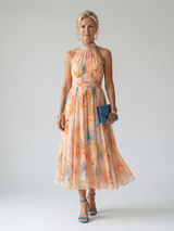 Virelle - Soft Halter Midi Dress