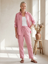 Noor - Long Sleeve Shirt Tapered Pants Set