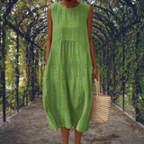 Kate™ – Elegant sleeveless dress with pockets