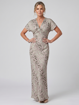Astra | Short Sleeve Abstract Pattern Dress