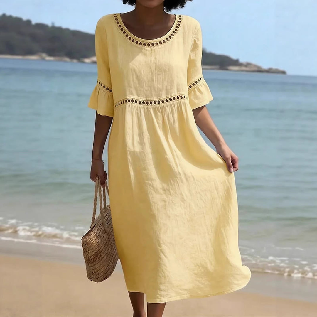 Amara™ - Elegant Belly-Hiding Midi Dress