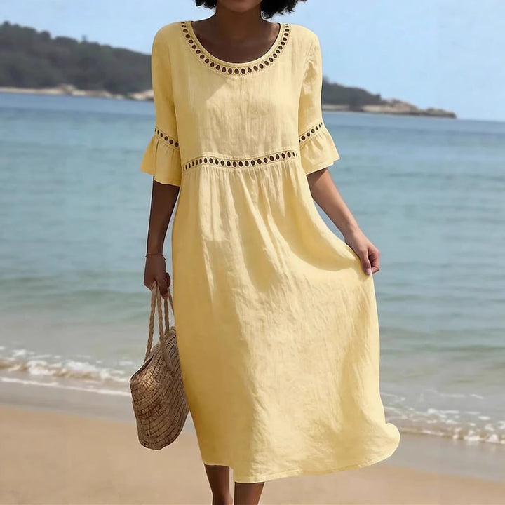Amara™ - Elegant Belly-Hiding Midi Dress