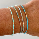 Bohemian Turquoise Beaded Set