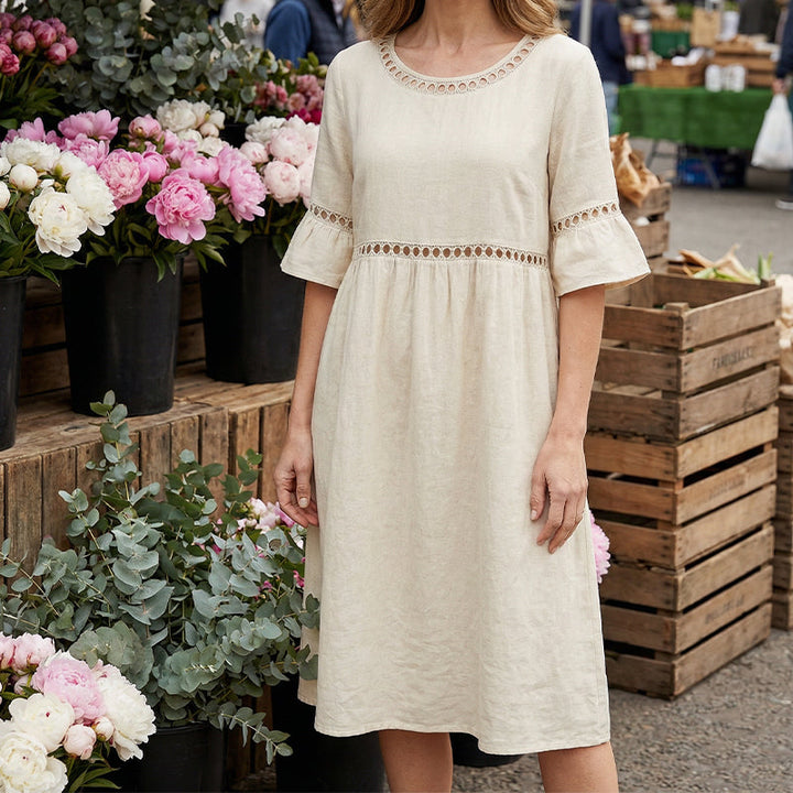 Amara™ - Elegant Belly-Hiding Midi Dress