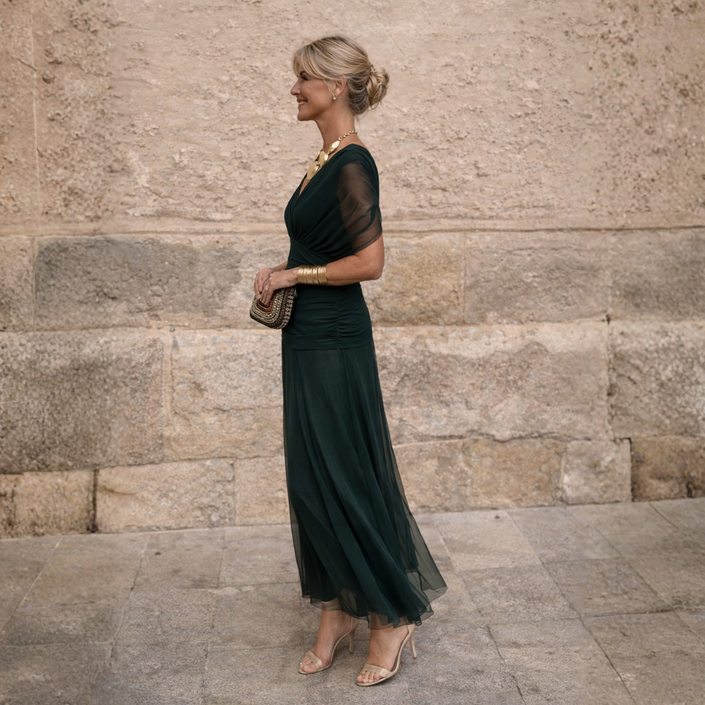 Morgan | Elegant Green Dress