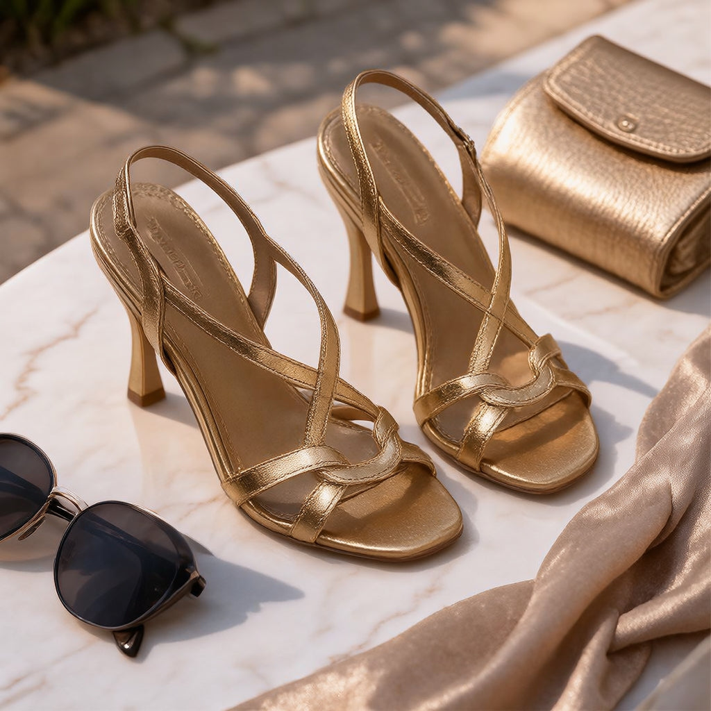 Cassie - Golden Summer Charm Sandals