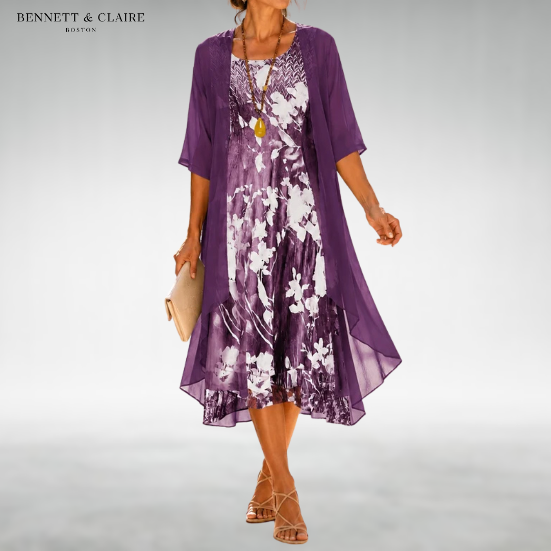 Claire™ - Floral Midi Dress