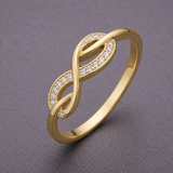 Infinity Gold Chain Ring