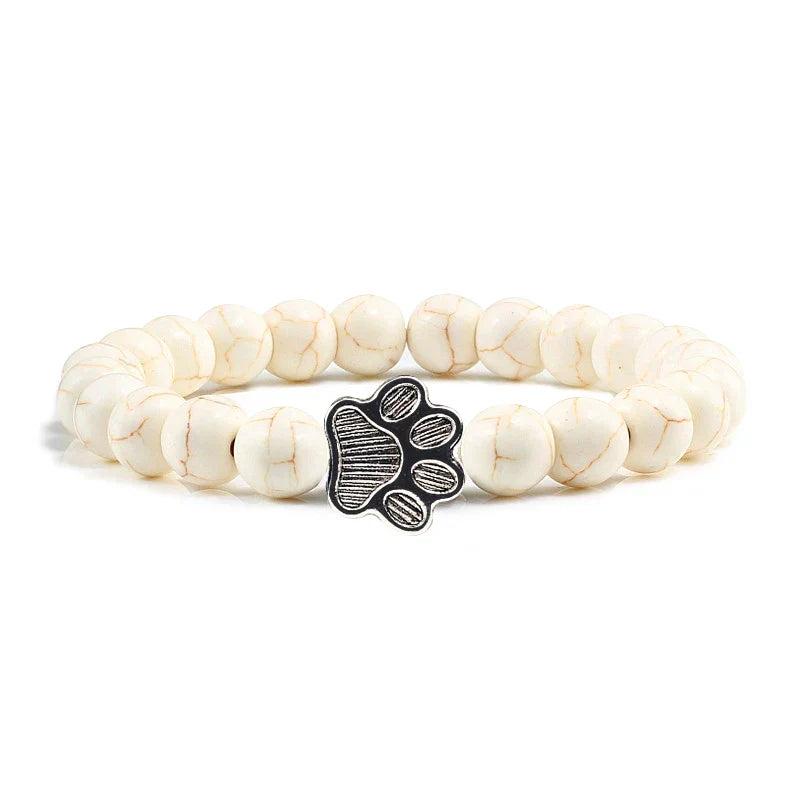 Crystal Paw Beaded Bracelet