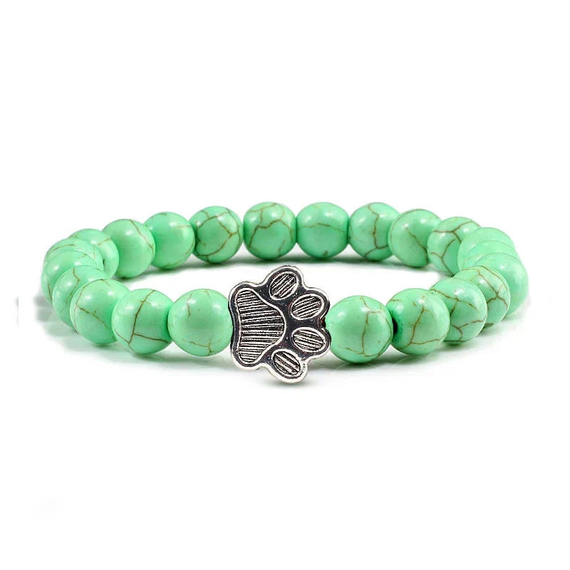 Crystal Paw Beaded Bracelet