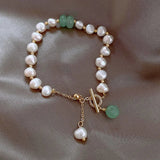 Jade Pearl Charm Bracelet