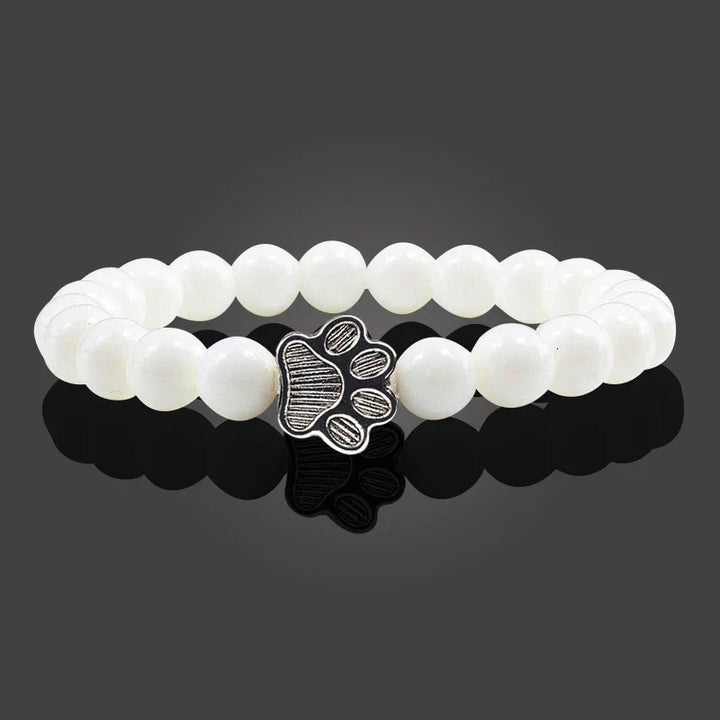Crystal Paw Beaded Bracelet