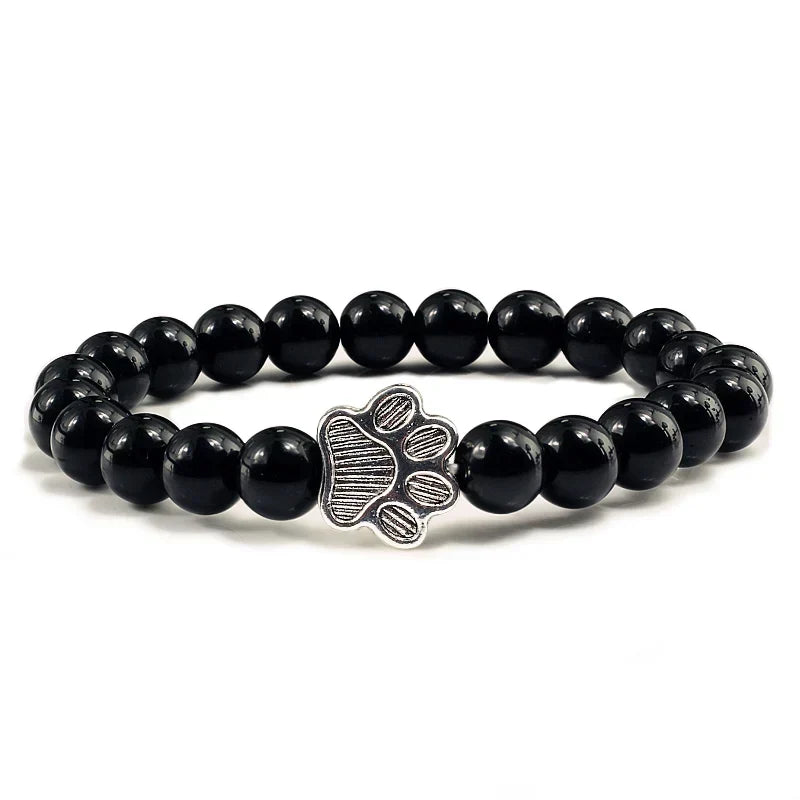 Crystal Paw Beaded Bracelet