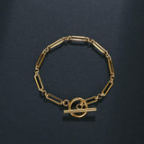 Sophisticated Link T-Bar Bracelet
