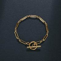 Sophisticated Link T-Bar Bracelet
