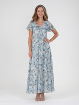 Ismeria™ - Floral Chiffon Maxi Dress