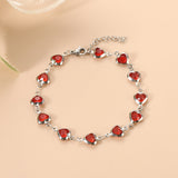 Ophelyra Garnetelle White Gold Bracelet